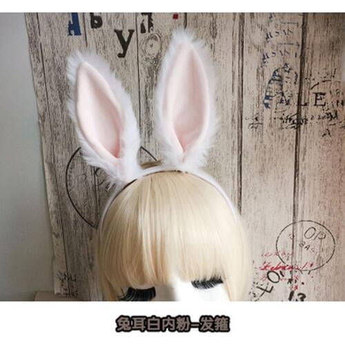 Beastars Plush rabbit ears cosplay anime deserve to act the role of props lolita bow hair hoop cos hallowmas