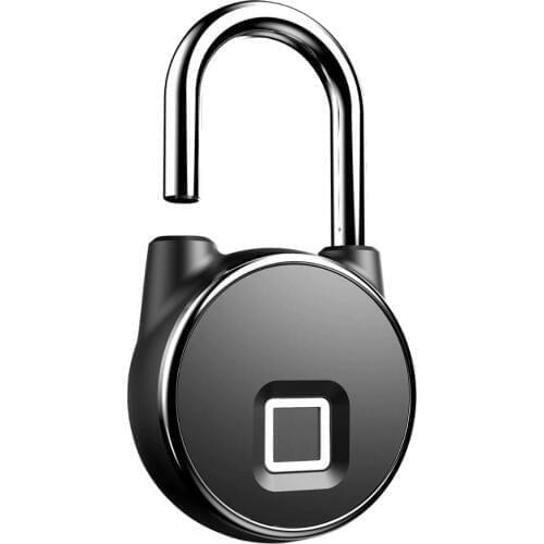 USB Rechargeable Smart Lock Keyless Fingerprint Lock IP65 Waterproof Anti-Theft Security Padlock Door Luggage Case Lock FLP22