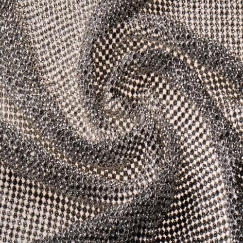 Full Rhinestone Golden & Silver Metal Mesh Fabric Metallic cloth Metal Sequin Sequined Fabric Curtain 40x45cm home decoration