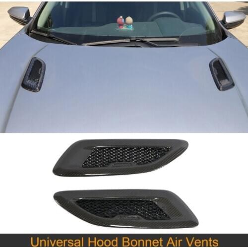 Universal Hood Bonnet Air Vents for BMW F80 F82 F83 E46 E90 For Benz W204 W205 For Audi A3 A4 S4 A5 S5Carbon Fiber Accessories