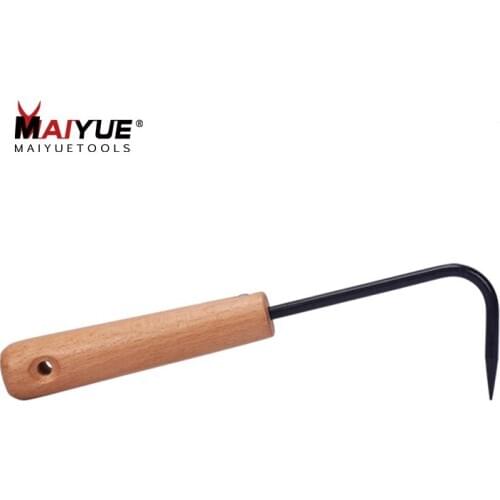 MAIYUE Weeding Device Garden Tool Single-Claw Hook Handle Weeder Outdoor Garden Digging Cultivator Weed