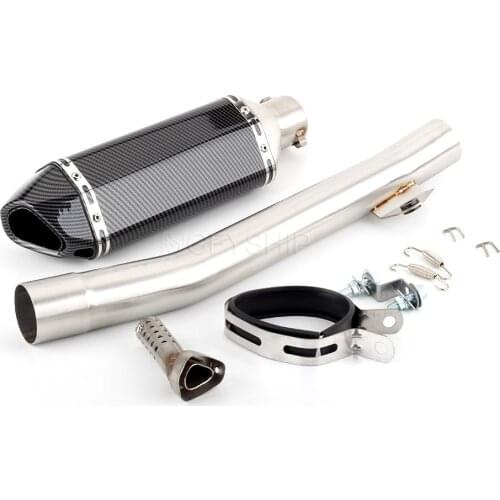 For Suzuki Bandit 1200 GSF1200 1996-2006 Bandit 600 95-06 GSF 600 1200 Escape Slip-on Motorcycle Exhaust With Mid Link Pipe