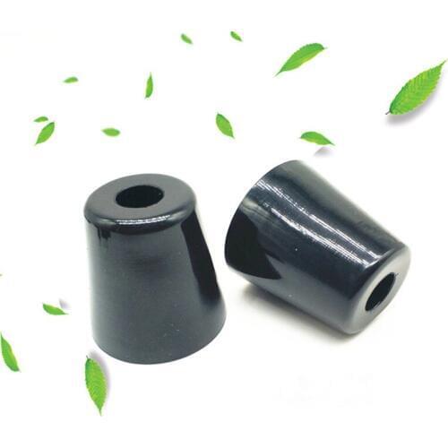 Tall 50mm furniture feet pads black rubber for couch table