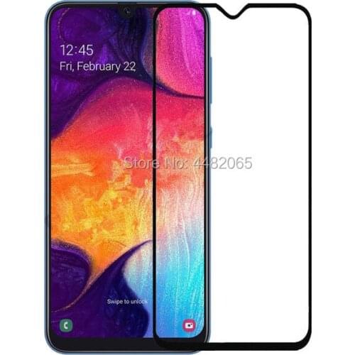 2Pcs For Samsung Galaxy A50 Glass Tempered Glass On for Galaxy A50 Film Full Glue Screen Protector for Samsun Galaxi A50 Guard