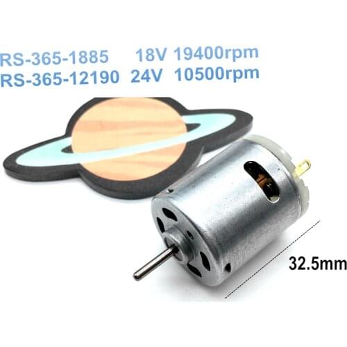1PCS Micro DC motor RS-365-12190/ RS-365-1885 24v 10500rpm Hair dryer motor