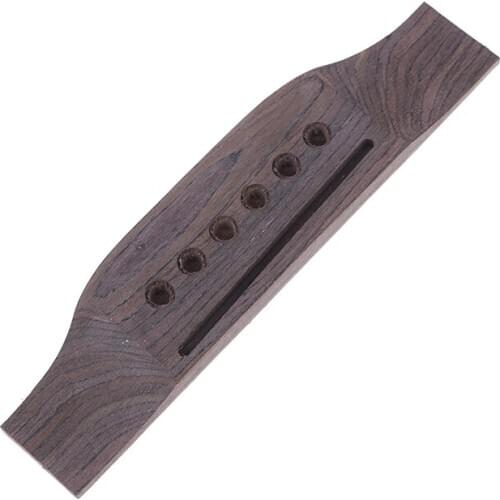 1Pc Guitar Bridge For Acoustic Guitar Rosewood Guitar Parts Saddle ThruGuitar Accs