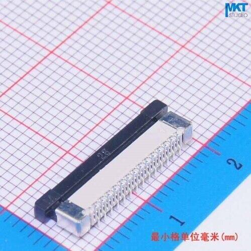 100Pcs SMD Vertical Type 28 Pins 28P 0.5mm Pitch 2.0mm Height FPC FFC Connector