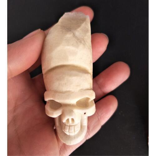 200g Natural rough cluster handcarft cluster Skull clear Crystal quartz skull healing