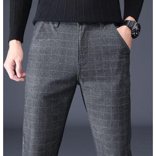 2021 New Fashion Mens Casual Pants for Men Trousers Male High Quality Work Pants Male Cotton Spring Summer Autumn Size 28-38