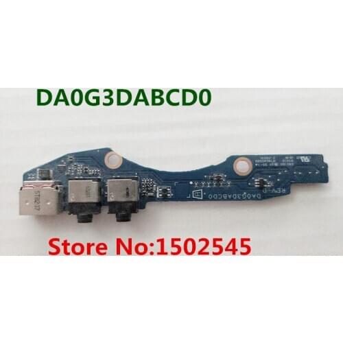 Free Shipping Original Laptop USB Interface Board for HP 15-DC 15-DC005TX 15-DC006TX 15-DC007TX USB Board DA0G3DABCD0