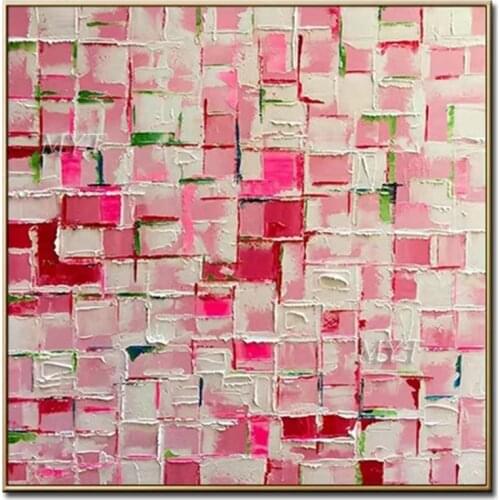 No Framed 100% Hand Painted Colorful Flowers Art Oil Painting On Canvas Wall Art Wall Pictures Painting For Live Room Home Decor