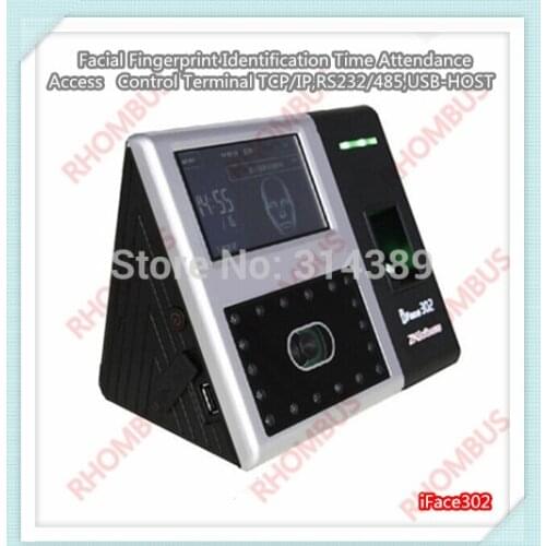 Facial + Finger TCP/IP Biometric Fingerprint Time Clock Access Control /iface302