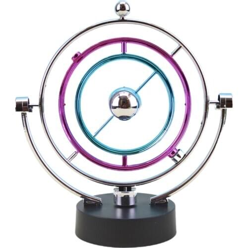 Color Celestial Orbital Perpetual Motion Instrument Armillary Sphere Table Decor Kinetic Orbital Revolving Gadget