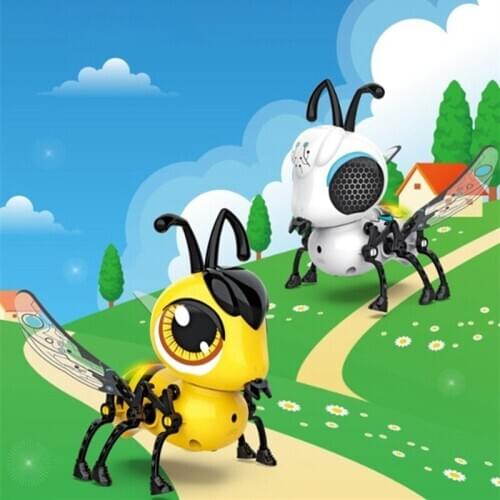 DIY Electronic Toys Musical Singing Walking Electric Bee Pet Toys for Children Kids Electronic Pets Gift Toy