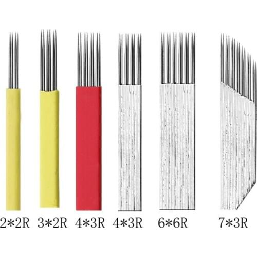 Shading needle microblading4 Rows R3 Round Needles Eyebrow & Lips Microblading Tebori blade Accessories Tool