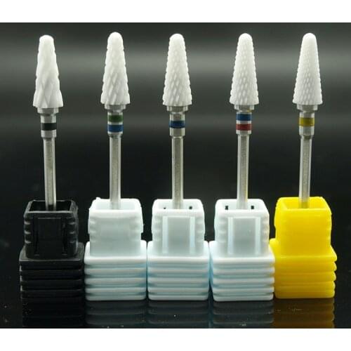 EasyNail 1pcs Mill Ceramic Nail Drill Bits For Electric Manicure Machines Pedicure Nail Art Salon Polish Tools M0610
