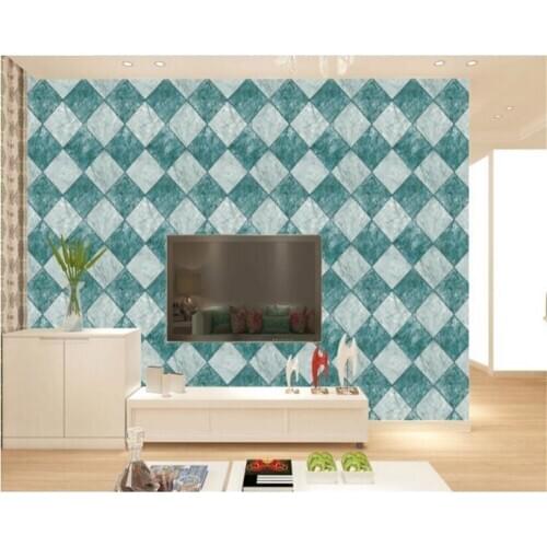 Beibehang Classic imitation marble diamond block diagonal pattern fashion sofa background papel de parede wallpaper papier peint
