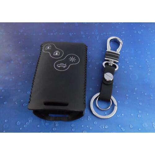 Leather for Koleos Latitude Fluence Key Fob Keyless Entry Remote Transmitter case cover W