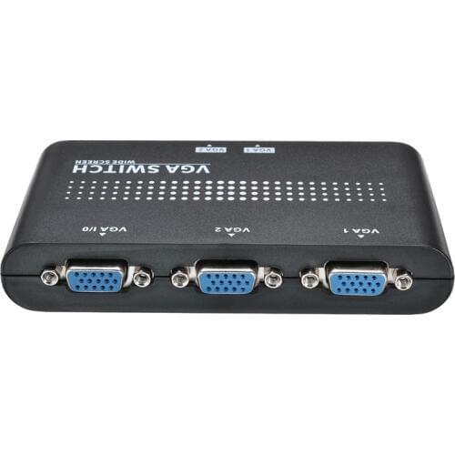 Mayitr Mini 2 Port VGA Selector Box 2 In 1 Out VGA/SVGA Manual Sharing Switch Switcher For LCD PC
