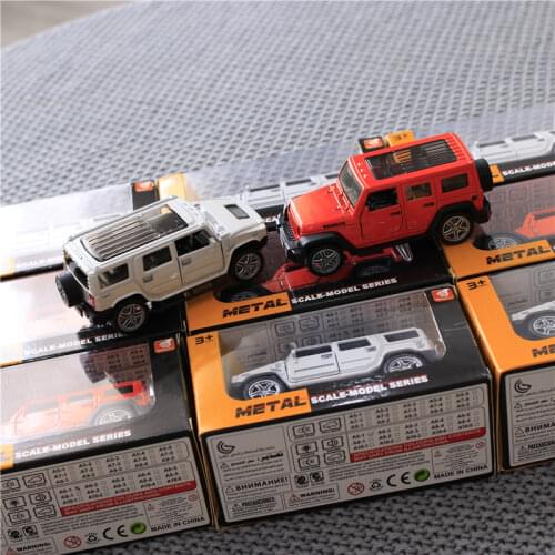 Diecast Model Cars 1:32 Exquisite Porsche Hummer Alloy Sound with Light Openable Door Belt Return Force Tabletop Decoration