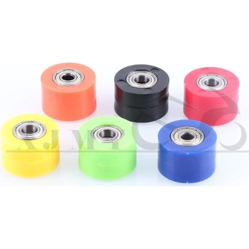 8/10MM Guide Sprockets Bearing Roller Pulley Wheel Tensioner Guide For Pit Dirt Bike Motorcycle Drive Chain 6 Colors