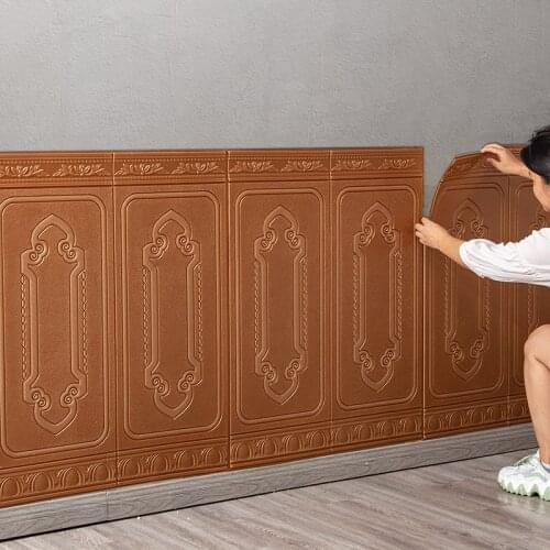 3D wall sticker wall renovation self-adhesive wall paper soft bag waterproof living room wallboard anti-collision wall sticker