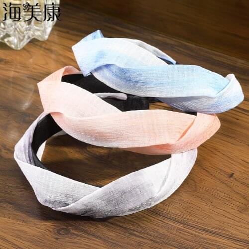 Haimeikang Ladies Cross Hairband Girls Spring Turban Winding Headband Weaving Hair Hoop Fashion Hair Accessories For Women New