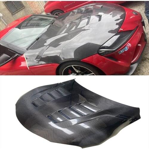 GTR-Sport Real Carbon Fiber Car Front Engine Hood Vent Cover For Toyota Supra A90 2019 2020 2021 2022