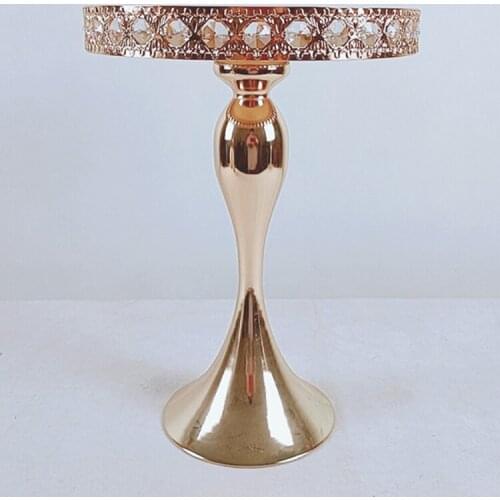 1pcs silver gold cake stand crystal Birthday part Wedding Crystal party fruit plate