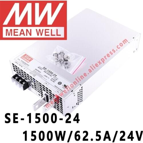 SE-1500-24 Mean Well 1500W/62.5A/24V DC Single Output Power Supply meanwell online store
