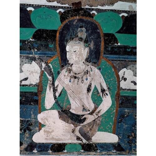 Top traditional Chinese painting canvas prints Dunhuang Cave painting reproduction home decor Mogao Cave painting Budda
