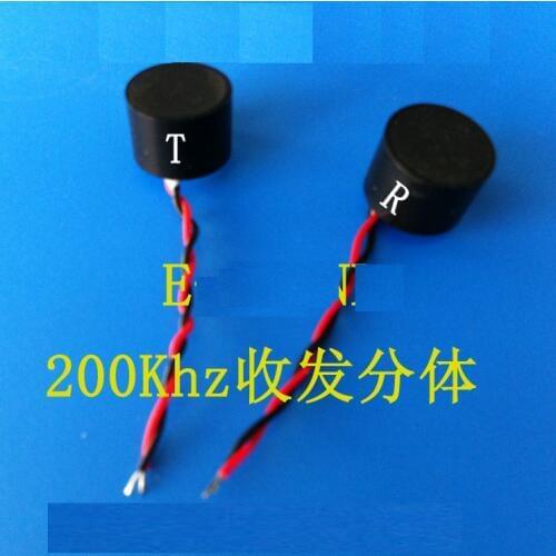 High precision 10mm waterproof split ultrasonic sensor transceiver probe frequency 200KHz