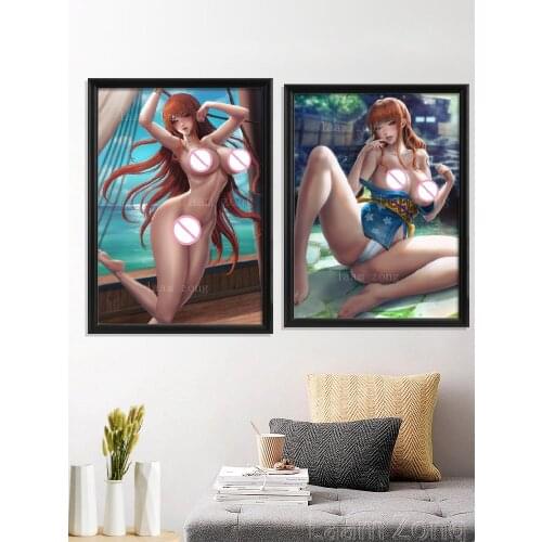 Japanese Cartoon Nami Sexy Nude Art-Poster Home Canvas Wall Silk Decor Custom Decoration Living-Room