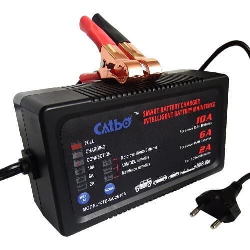 CATBO Motorcycle Battery Charger 6V12v All-Intelligent 6V Charger Auto High Power Battery Charger