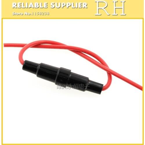 10PCS 5*20MM 6*30MM Glass Tube Fuse Holder Line #22