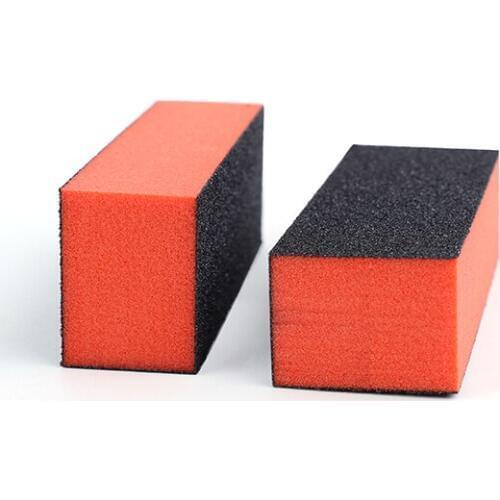 10PCS Nail Art Care Buffer Buffing Sanding Block Files 4 Way Polish Block Nail Files Art Pedicure Manicure Tips(Black Red)