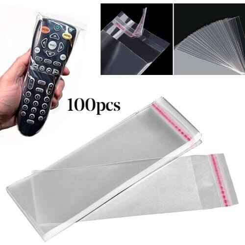 100Pcs Home Hotel TV Air Condition Remote Control Cover Protection Bag from Germ Remote Control Covers remotes from dust