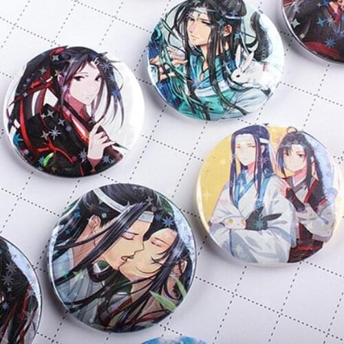 2021 Trendy Anime MO DAO ZU SHI Cosplay Badge Pin Bag Clothes Backpacks Button Brooch Decoration Gifts