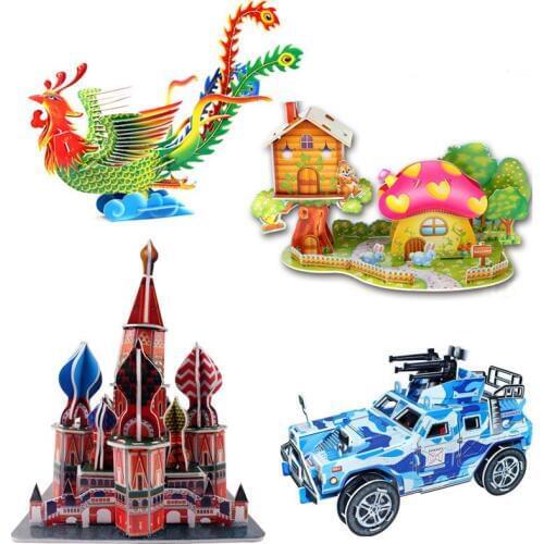 3D Puzzles DIY Early Educational Toys for Children