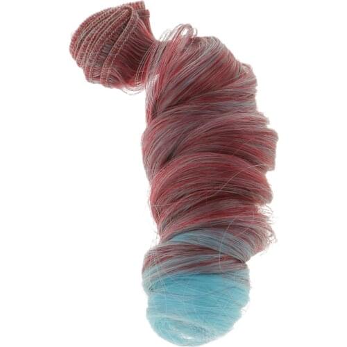 3x15x100cm DIY Wig Curly Hair for BJD Dolls #19