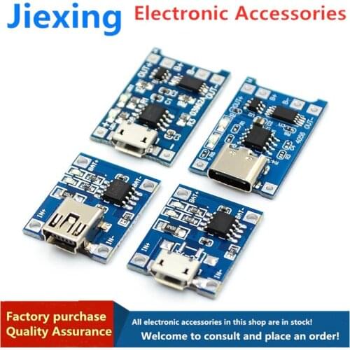 5pcsTP4056|18650 lithium battery 3.7v 3.6V 4.2V lithium battery charging board 1A overshoot and overdischarge protection