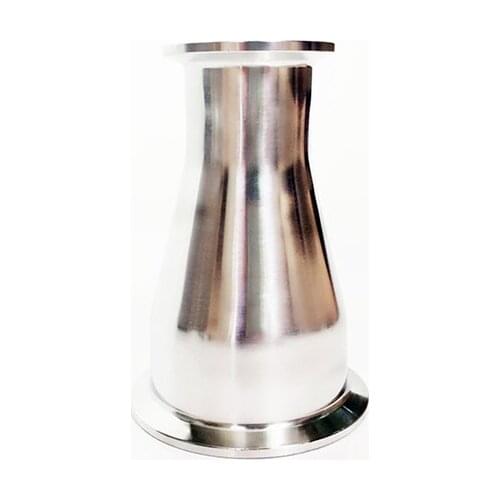 63mm To 32mm Pipe OD 2.5" To 1.5" Tri Clamp Reducer 304 Stainless Steel Sanitary Pipe Fitting Connector For Home Brew Homebrew