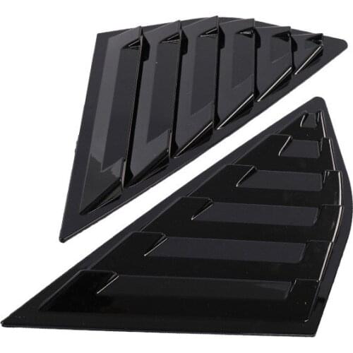 ABS Carbon fiber Look color Window Side Louvers Vent decorate Cover Sticker Trim Car Styling For Ford Focus Sedan 2012-2017