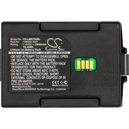 Cameron Sino 2600mAh battery for LXE MX7 159904-0001 163467-0001 BarCode, Scanner Battery