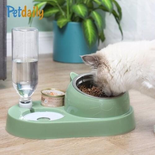 Automatic Cat Feeder, Gravity Pet Water Dispenser, Small Dog Food Bowl/Container,Pet Waterer,Food Water Feeder For Dogs Cats