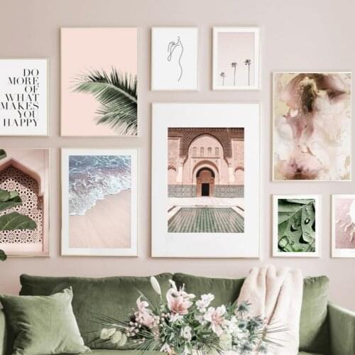 Banana Leaf Dew Beach Coconut Quotes Modern Art Canvas Painting Nordic Posters And Prints Wall Pictures For Living Room Decor