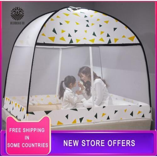 Free installation Summer Portable Double door Baby Crib Netting Foldable Baby Mosquito Net Infant Bed Tent Insect Netting