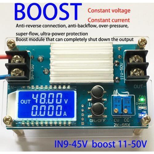 DC DC Boost Converter CC CV Power Module 9-45V 5A Adjustable Regulated power supply Voltmeter ammeter