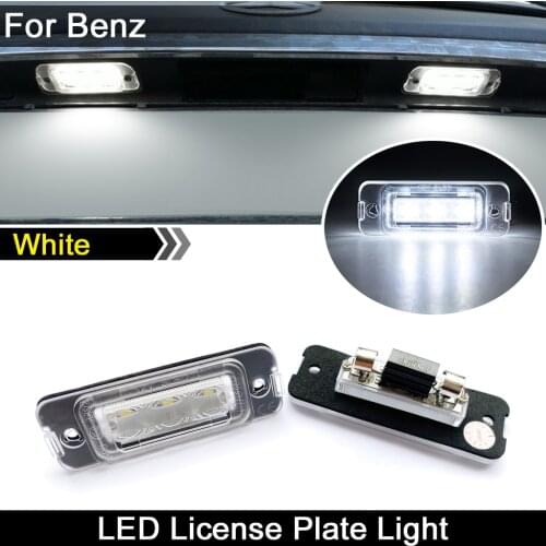 For Benz M-CLASS W164 GL-CLASS X164 R-CLASS W251 Car Rear White LED License Plate Light Number Plate Lamp