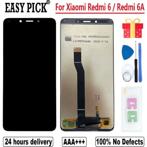 For Xiaomi Redmi 6A M1804C3CG LCD Display Touch Screen Digitizer Assembly Free Tools For Xiaomi Redmi 6 M1804C3DG M1804C3DI